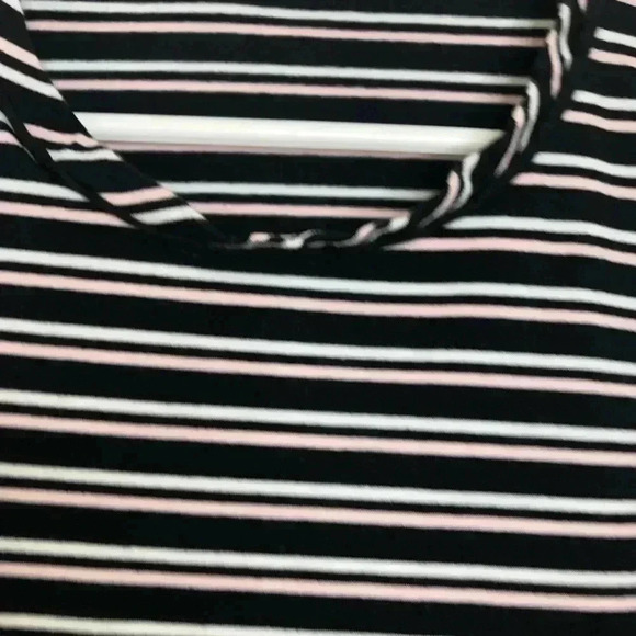 Bylyse Spenard Long Sleeved Shirt Striped Black, Pink,  & White Size Small - Picture 9 of 16